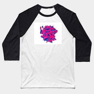 Elegant Flower Baseball T-Shirt